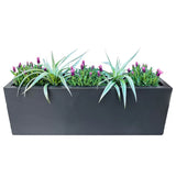 Fire Pits: Metal Designer Planter Box 900 x 300 x 300mm Charcoal