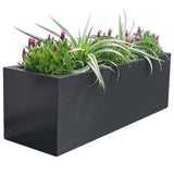 Fire Pits: Metal Designer Planter Box 900 x 300 x 300mm Charcoal