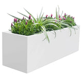 Automotive Repair & Speciality Tools: Metal Designer Planter Box 900 x 300 x 300mm Vibrant White