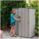 Sheds: Lifetime Vertical Shed With Shelves