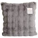Cushions & Throws: Luxe faux fur cushion 55 x 55cm grey