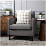 Cushions & Throws: Luxe faux fur cushion 55 x 55cm ivory