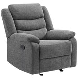 Arm Chairs & Recliners: Fabric glider recliner