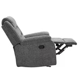 Arm Chairs & Recliners: Fabric glider recliner