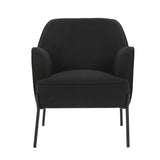 Arm Chairs & Recliners: Hugo upholstered armchair black
