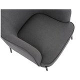 Arm Chairs & Recliners: Upholstered Armchair Dark Grey