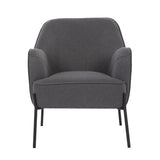 Arm Chairs & Recliners: Upholstered Armchair Dark Grey