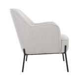 Arm Chairs & Recliners: Hugo upholstered armchair ivory
