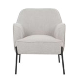 Arm Chairs & Recliners: Hugo upholstered armchair ivory