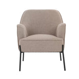 Arm Chairs & Recliners: Hugo upholstered armchair light brown