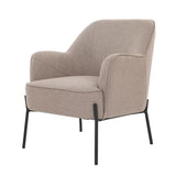 Arm Chairs & Recliners: Hugo upholstered armchair light brown