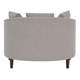 Accent Chair with Storage Ottoman