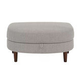 Accent Chair with Storage Ottoman