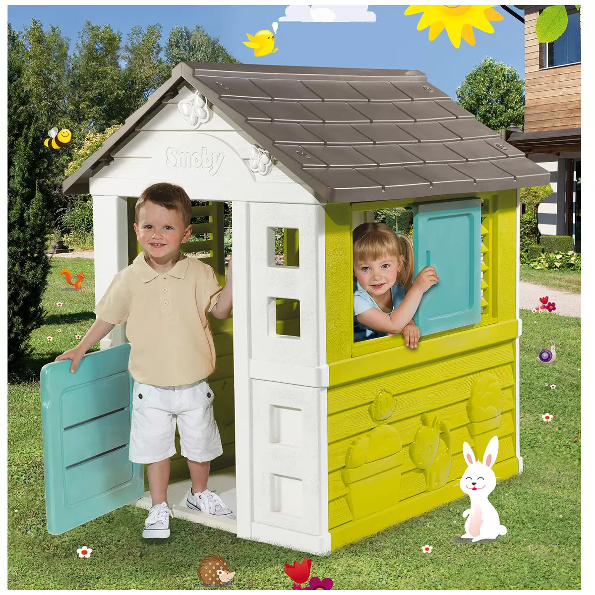 Outdoor Play Equipment: Pretty playhouse