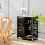 Makeup Organisation & Storage: Kitchen Island Cart with Storage, Drawers, Shelves