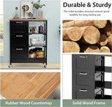 Makeup Organisation & Storage: Kitchen Island Cart with Storage, Drawers, Shelves