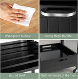 Makeup Organisation & Storage: Kitchen Island Cart with Storage, Drawers, Shelves