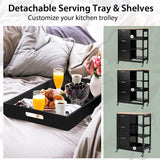 Makeup Organisation & Storage: Kitchen Island Cart with Storage, Drawers, Shelves