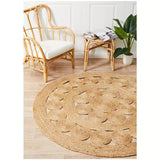 Floor Rugs: Atrium pilu natural rug 150 x 150cm