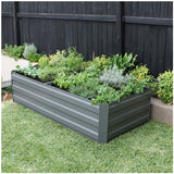 Beds & Bed Frames: Large Garden Bed 180 x 90 x 45cm Slate Grey