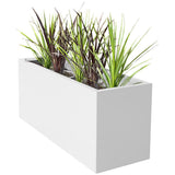 Artificial Flowers & Plants: Designer Planter Box 900 x 340 x 400mm Vibrant White