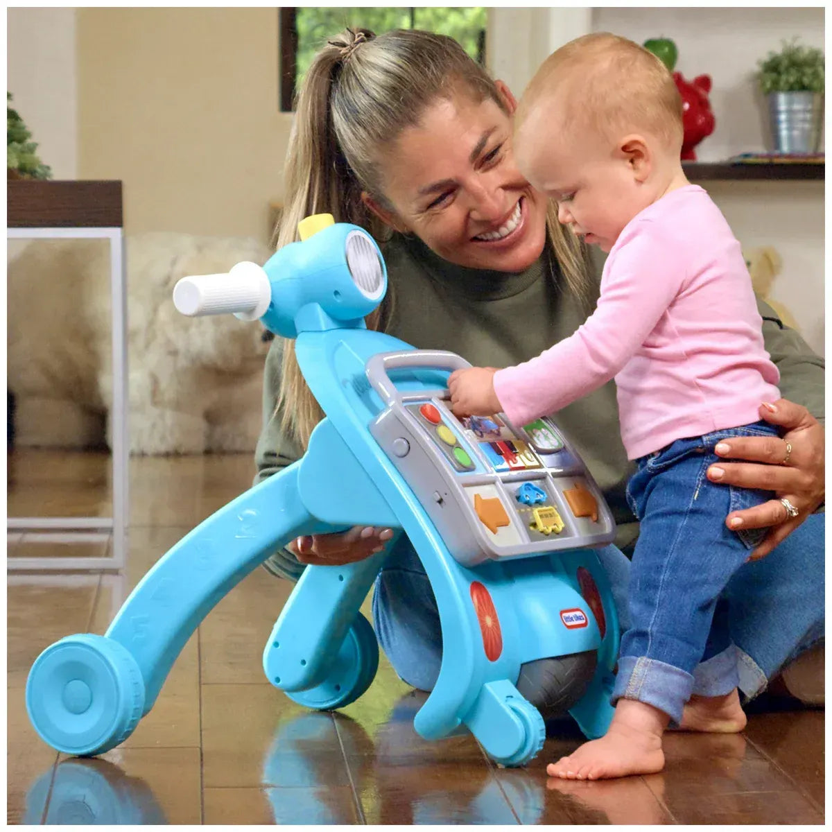 Blue Learn And Play Learning Lane Activity Walker - Driving-Themed Toddler Walker with Interactive Panel
