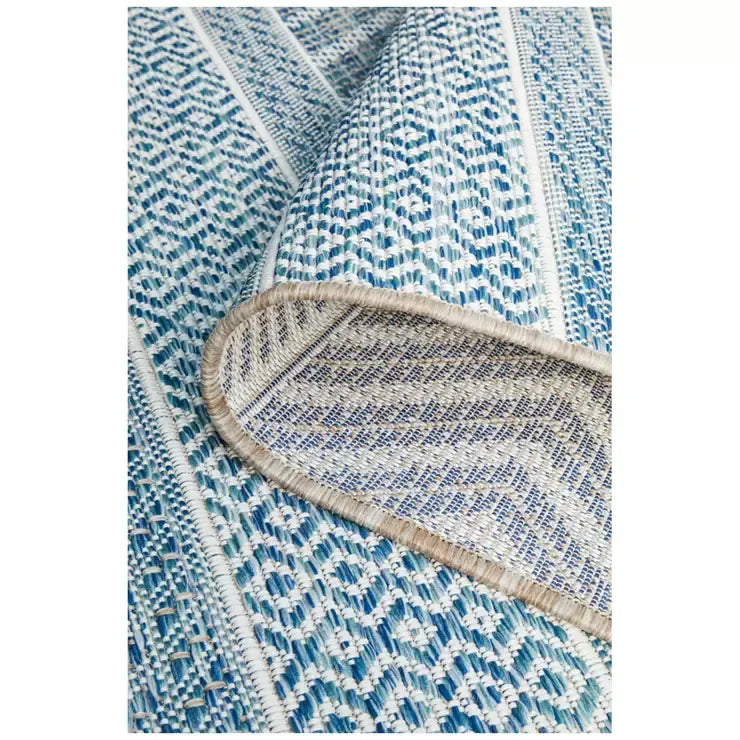 Blue Terrace Rug 400 x 300cm for Indoor and Outdoor Use