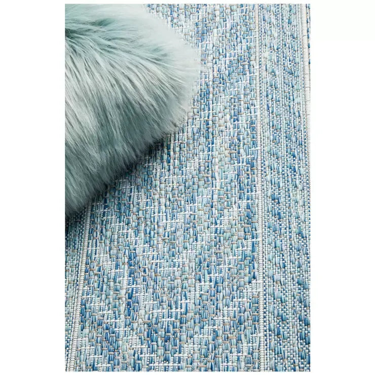 Blue Terrace Rug 400 x 300cm for Indoor and Outdoor Use