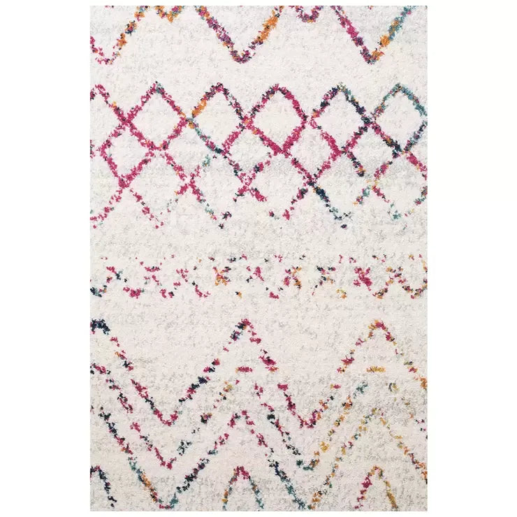 Oasis Multi Rug 330 x 240cm - Bohemian Tribal Style in Vivid Brights and Soft Neutrals
