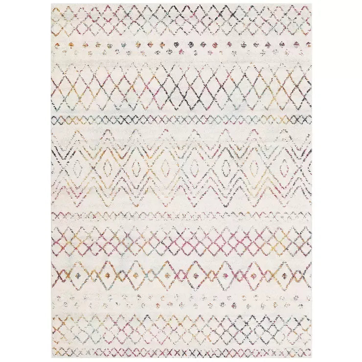 Oasis Multi Rug 230 x 160cm - Bohemian Tribal Style, Easy to Clean, Polypropylene