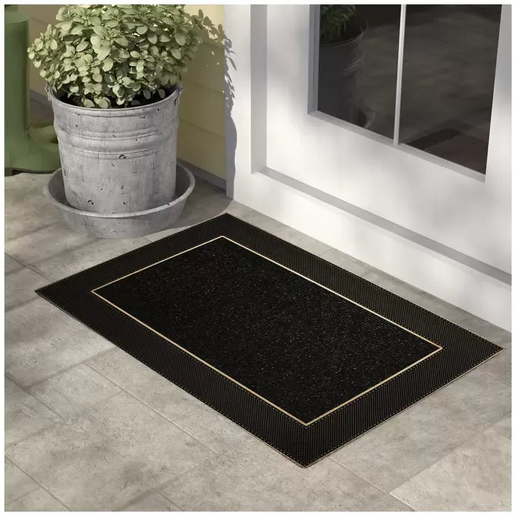 Brown Floor Mat 60 x 90cm - Easy to Clean and Weather Resistant