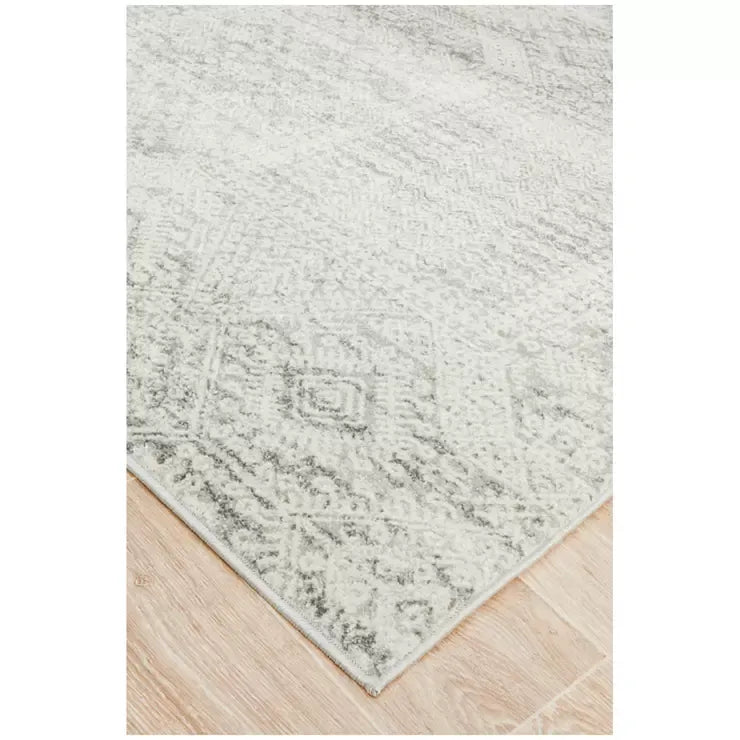 Mirage Silver Rug 400 x 300cm - Transitional Moroccan Style