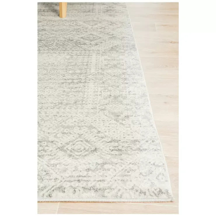 Mirage Silver Rug 400 x 300cm - Transitional Moroccan Style