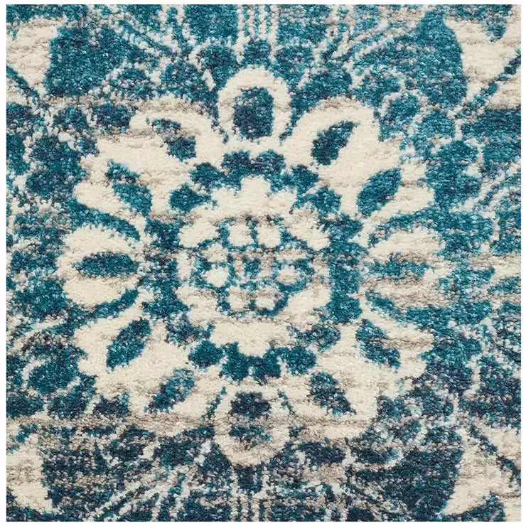 Blue Indoor Rug 400 x 300cm - Soft Material for Home Use