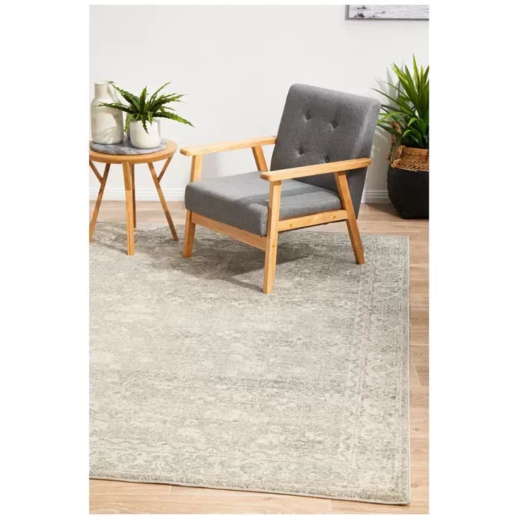 Evoke 252 Silver Indoor Rug 230 x 160cm - Soft Material for Home Use