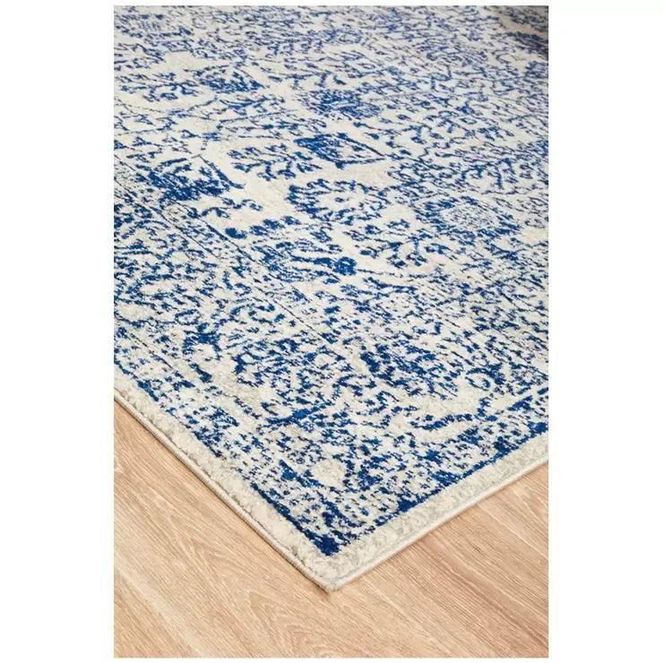 Evoke 256 Blue Indoor Rug 330x240cm - Soft, Non-Shedding, Easy Care