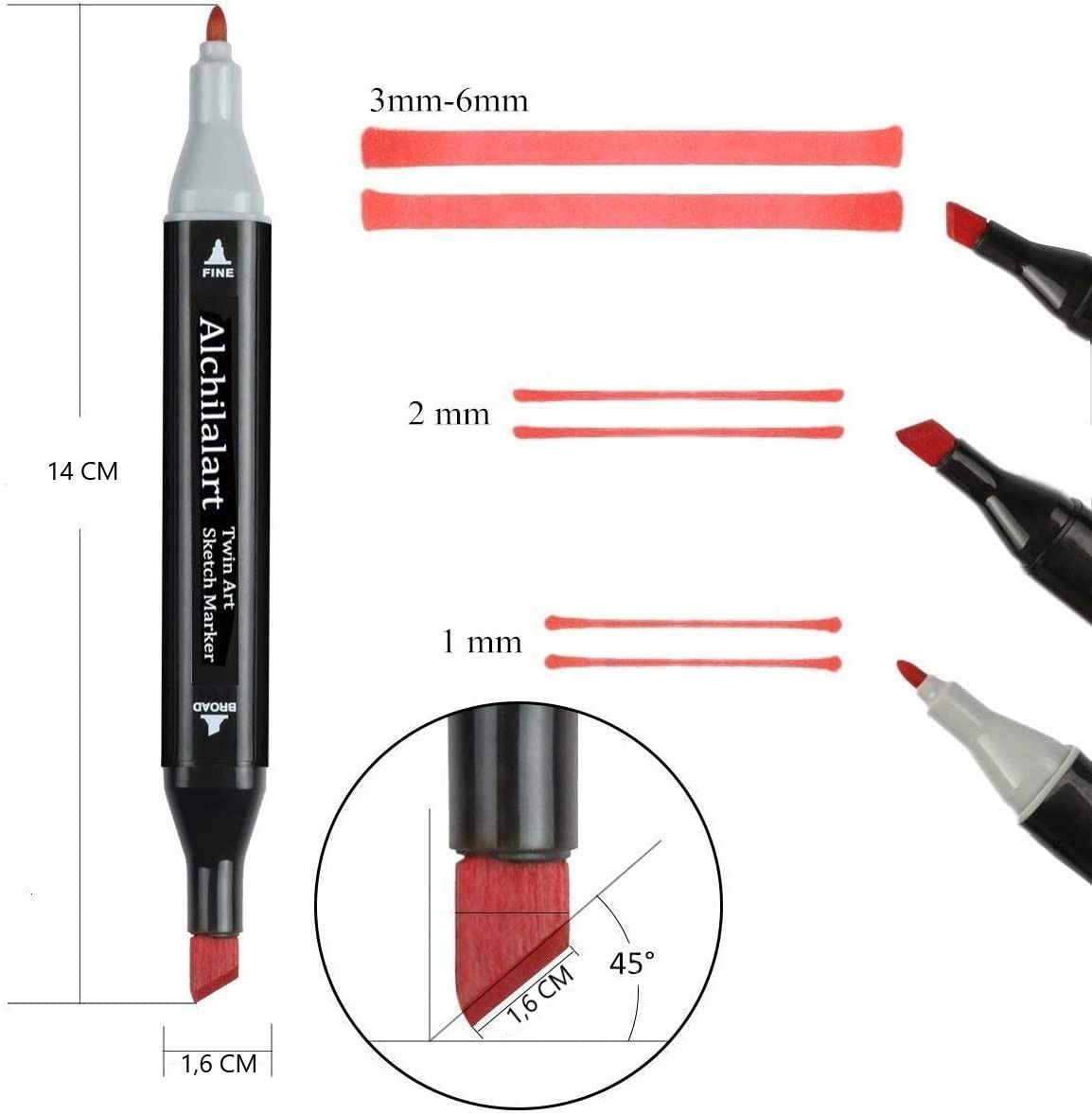 Pens & Pencils: 168 Colours Graffiti Pen Permanent Marker Pens Set for Adults and Children