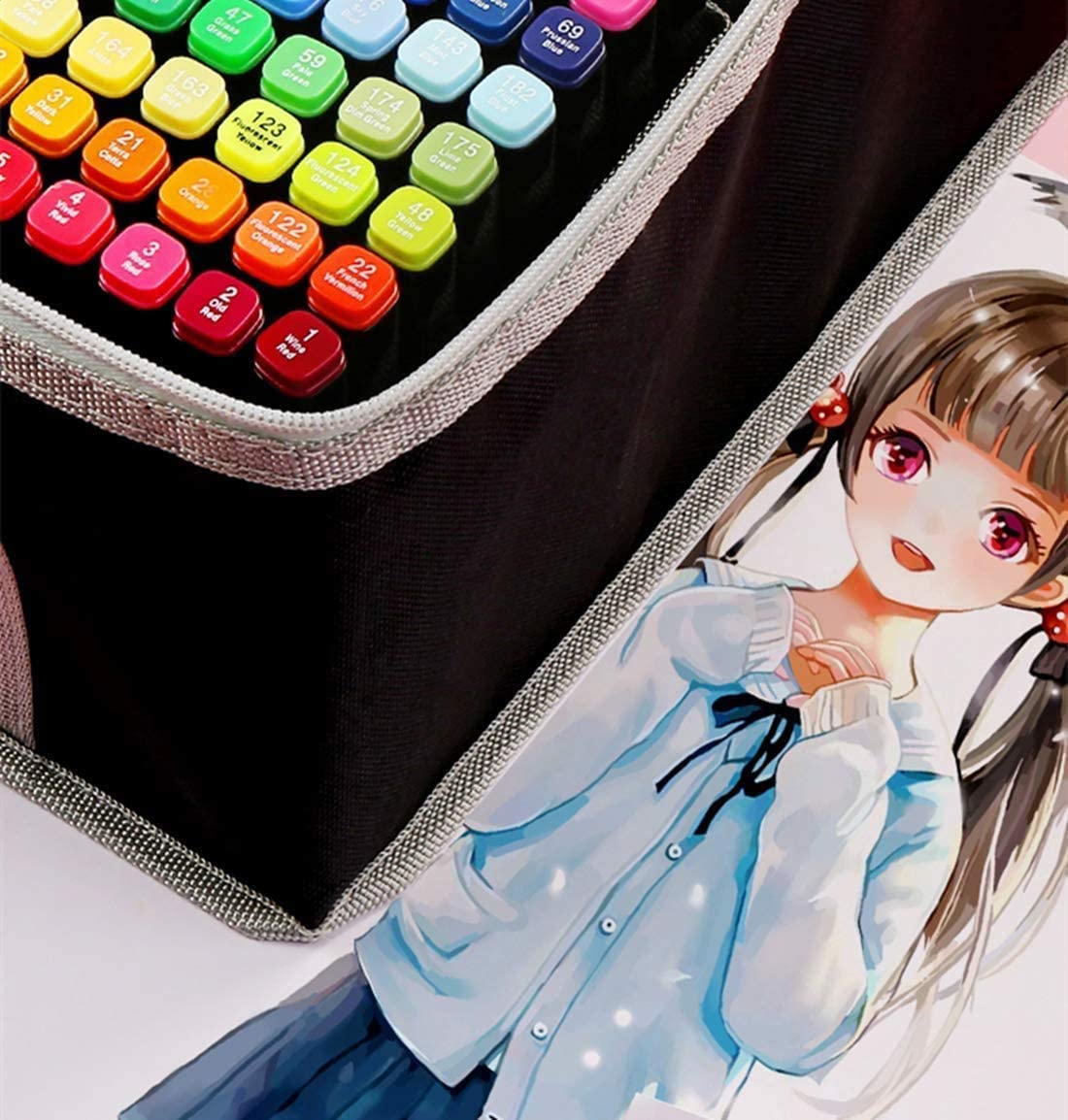 Pens & Pencils: 168 Colours Graffiti Pen Permanent Marker Pens Set for Adults and Children
