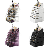 Makeup Organisation & Storage: Makeup Cosmetic Organizer Storage with 12 Drawers Display Boxes (Black)