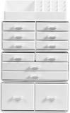 Makeup Organisation & Storage: Makeup Cosmetic Organizer Storage with 12 Drawers Display Boxes (White)