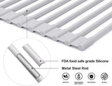 Kitchen & Bathroom DIY: Over The Sink Multipurpose Roll-Up Dish Drying Rack (52 x 33 cm)