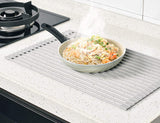 Kitchen & Bathroom DIY: Over The Sink Multipurpose Roll-Up Dish Drying Rack (52 x 33 cm)