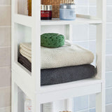 Clothing & Wardrobe Storage: Freestanding Tall Cabinet with Standing Shelves and Drawers