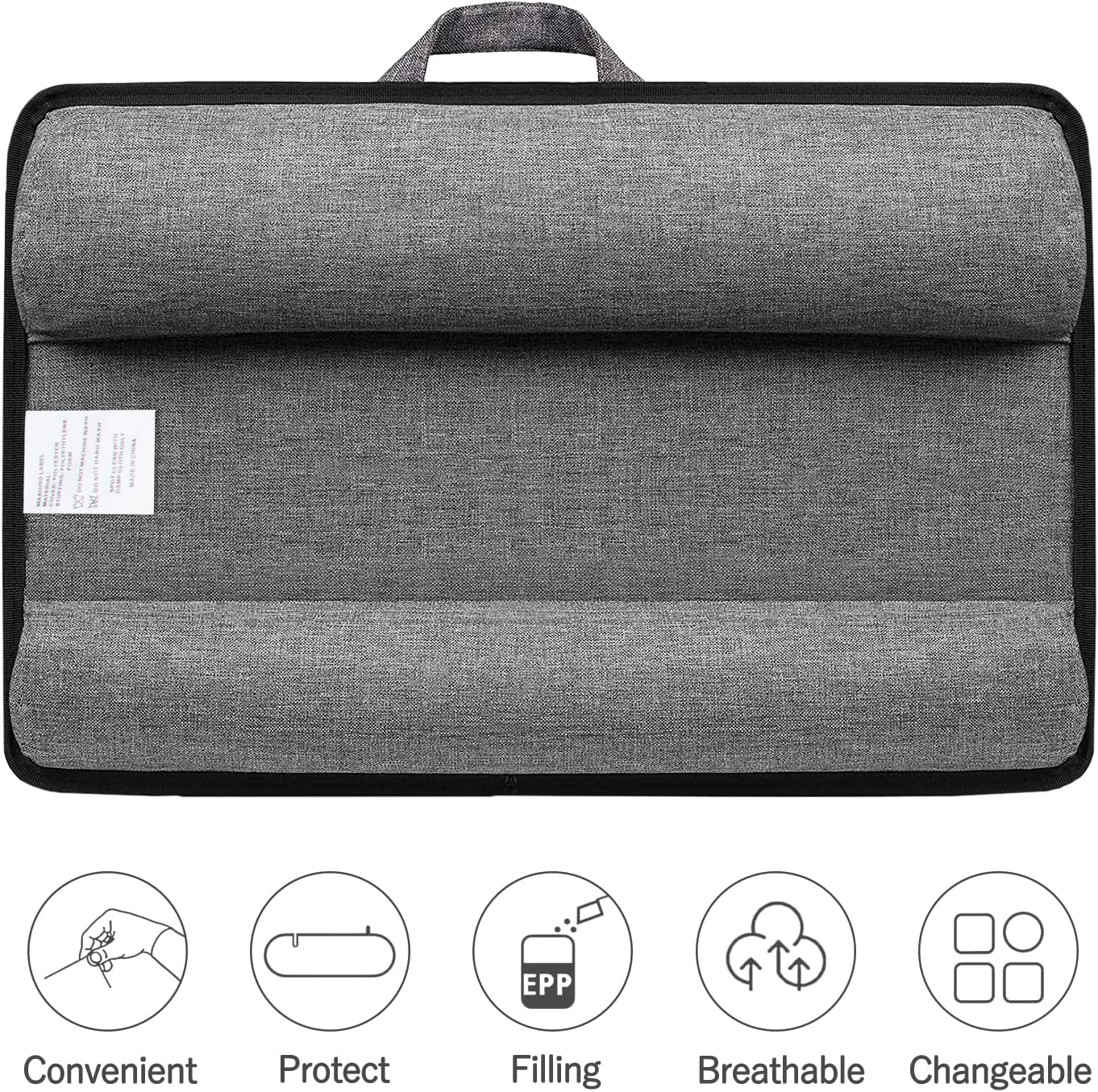 Desks: Portable Laptop Desk with Device Ledge, Mouse Pad and Phone Holder for Home Office (Silver, 40cm)