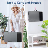 Desks: Portable Laptop Desk with Device Ledge, Mouse Pad and Phone Holder for Home Office (Silver, 40cm)