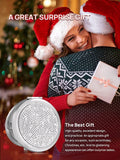Makeup Mirrors: Mini Small Diamond 1X/2X Magnifying Round Metal Pocket Makeup Mirror (Silver)
