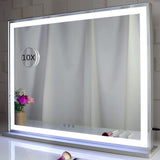 Makeup Mirrors: Hollywood LED Makeup Mirror with Smart Touch Control and 3 Colors Dimmable Light (72 x 56 cm)