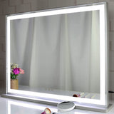 Makeup Mirrors: Hollywood LED Makeup Mirror with Smart Touch Control and 3 Colors Dimmable Light (72 x 56 cm)