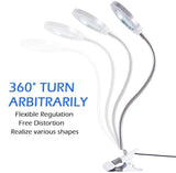 Pens & Pencils: Lighting LED 8X Magnifying Lamp with Metal Clamp 360&deg; Flexible Gooseneck and USB Plug Design for Tattoo, Manicure and Reading