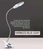 Pens & Pencils: Lighting LED 8X Magnifying Lamp with Metal Clamp 360&deg; Flexible Gooseneck and USB Plug Design for Tattoo, Manicure and Reading
